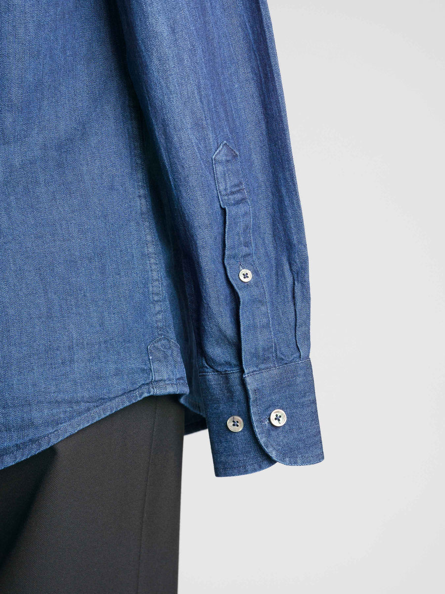 Mateo-Denim-Shirt-Dark-Blue-Windsor-Collar-Sleeve2_3f6d2dea-9163-487e-a000-f4c7b58e236b - Zeve