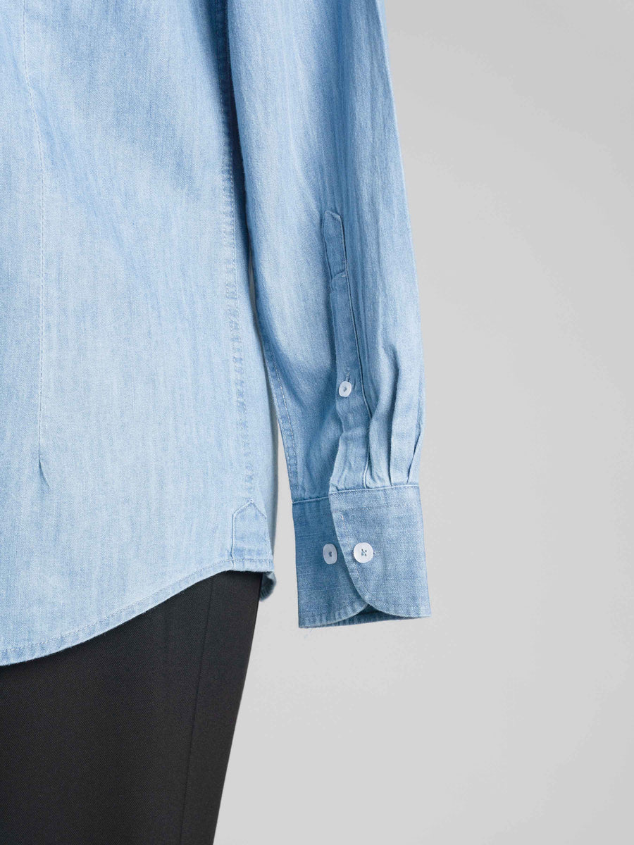 Mateo-Denim-Shirt-Light-Blue-Windsor-Collar-Sleeve_12d05a5a-e378-4ffb-9f28-78abc0d8031e - Zeve