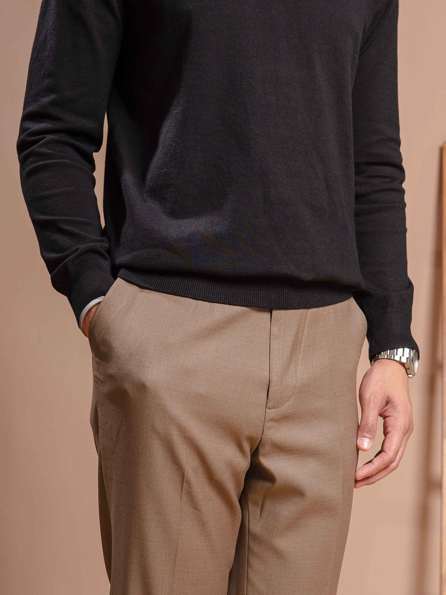 MilanoKnitBlackQuarter-Zip7 - Zeve