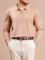 MilanoKnitKhakisQuarter-Zip5 - Zeve
