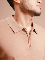 MilanoKnitKhakisQuarter-Zip8 - Zeve