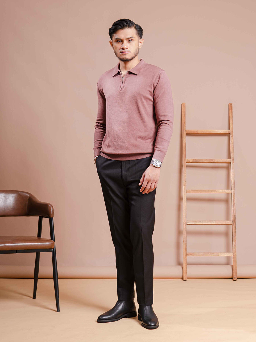 MilanoKnitMauveBrownQuarter-Zip1_a08435ed-9fd8-422d-b1e3-615abc566126 - Zeve