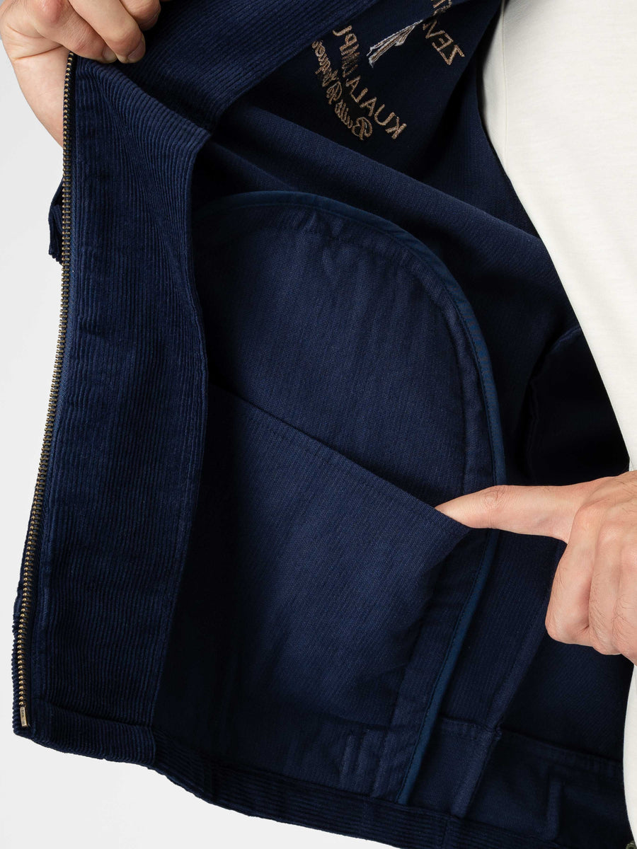 Miller Corduroy Jacket - Navy Blue