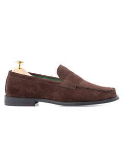 MonarchLoaferCoffeeSuedeLeatherSide - Zeve