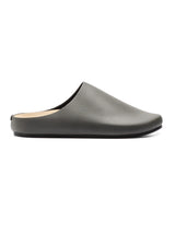 NapoliMulesGreyPebbleGrainLeatherSide - Zeve