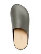 NapoliMulesGreyPebbleGrainLeatherSingle - Zeve