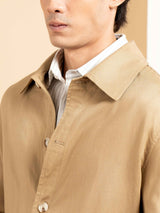 Nile Linen Overshirt - Khaki