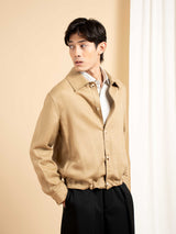 Nile Linen Overshirt - Khaki