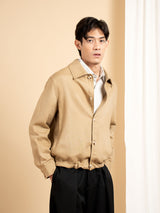 Nile Linen Overshirt - Khaki