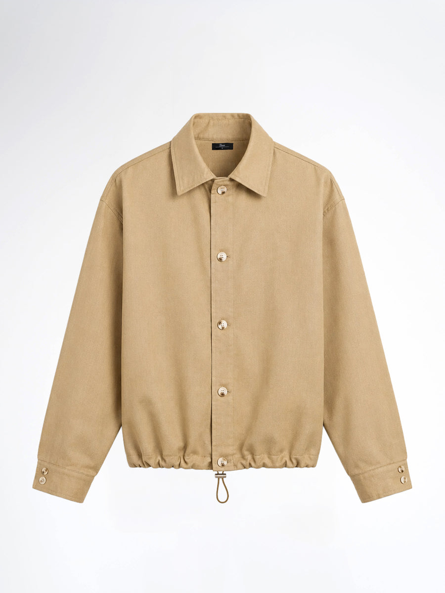 Nile Linen Overshirt - Khaki