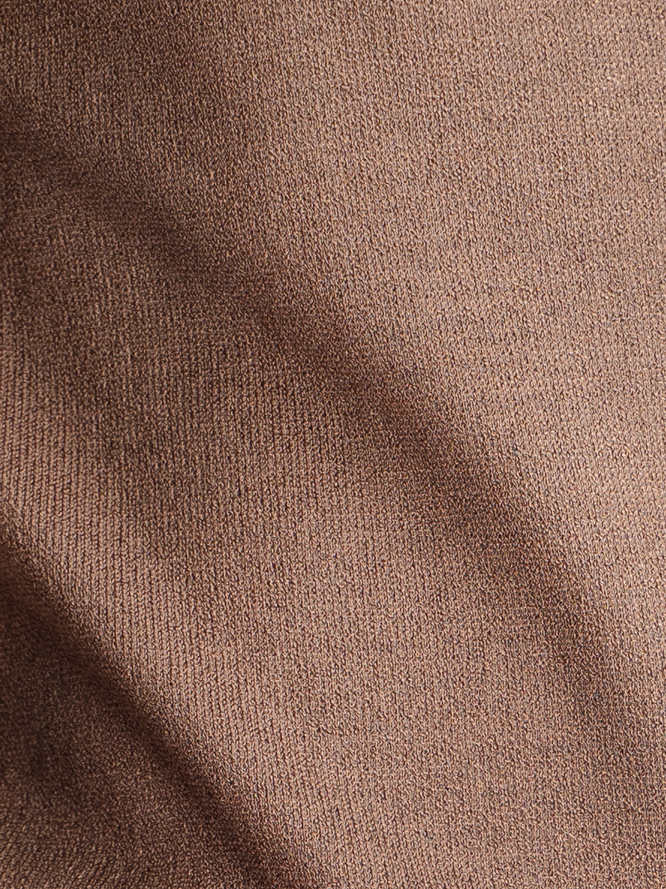 Noir Knit Polo Tee - Coffee