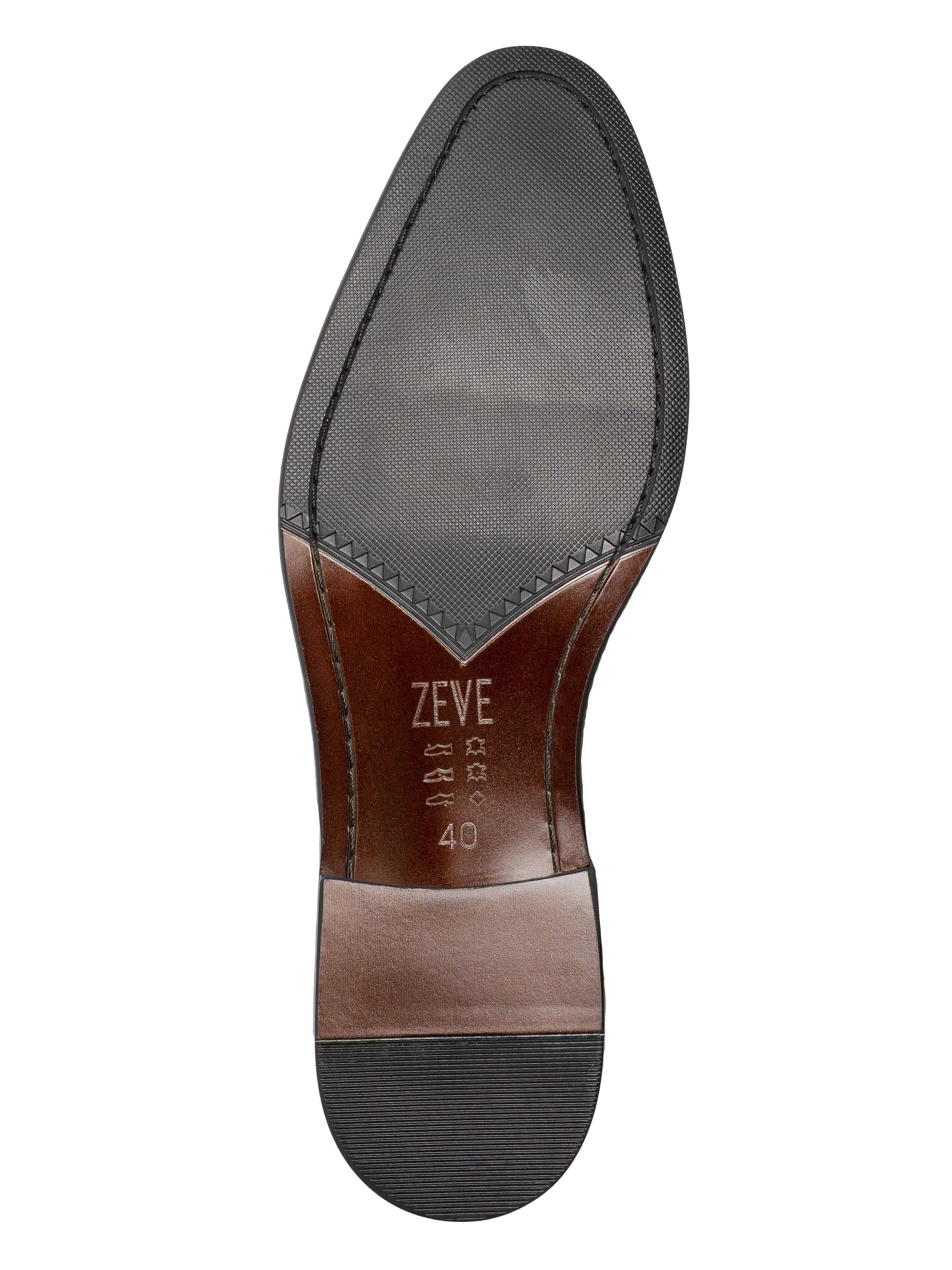 OxfordCapToeBlackLaceUpWideLastOutSole - Zeve