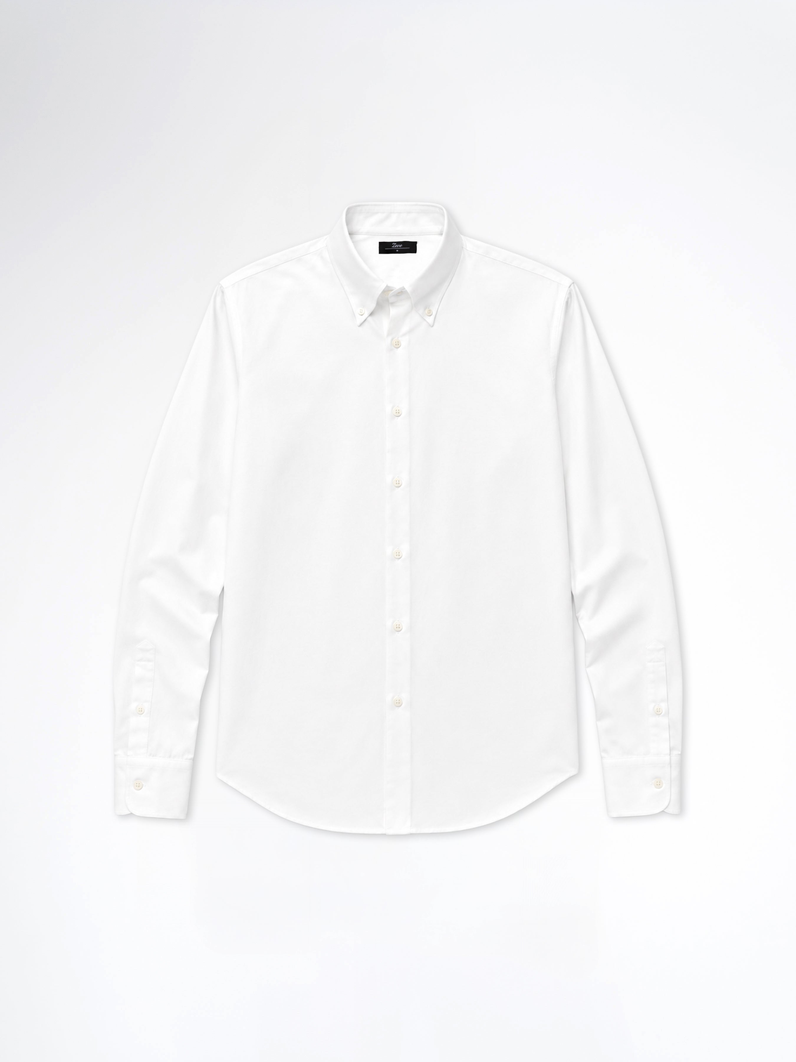 Oxford Shirt - White (Button Down Collar)