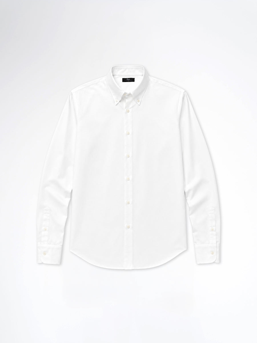 Oxford Shirt - White (Button Down Collar)