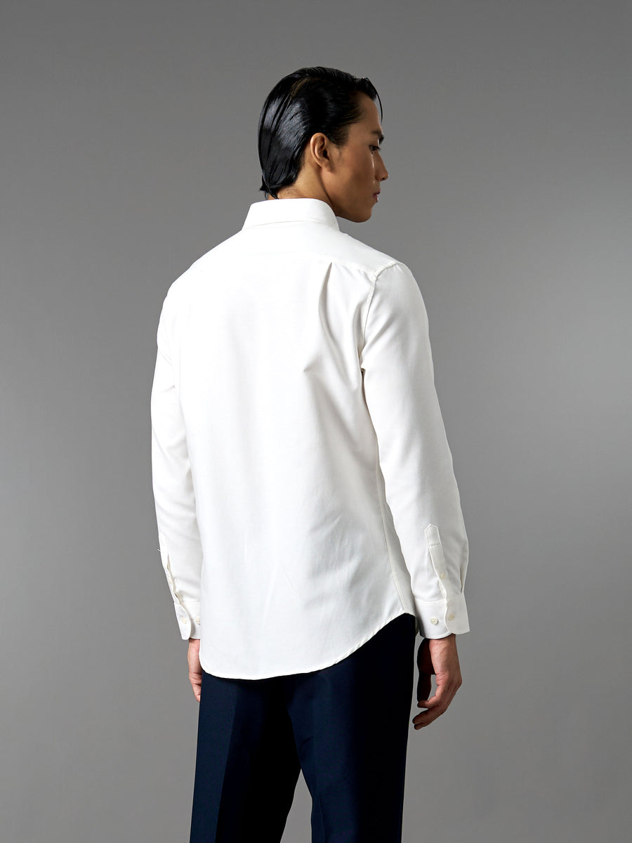 Oxford Shirt - White (Button Down Collar)