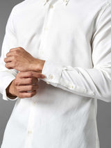 Oxford Shirt - White (Button Down Collar)