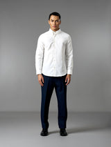 Oxford Shirt - White (Button Down Collar)