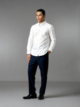 Oxford Shirt - White (Button Down Collar)