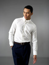 Oxford Shirt - White (Button Down Collar)