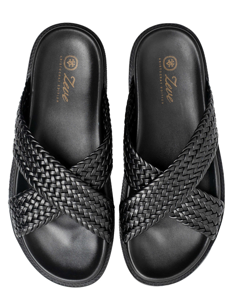 PadiSandalSolidBlackTop - Zeve