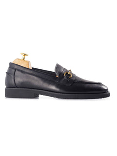 Penny-Horsebit-Black-Leather-Crepe-Sole-Side - Zeve
