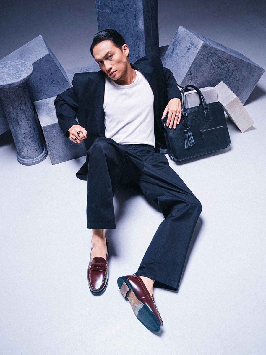 PennyLoaferBrownPolishedLeather1 - Zeve