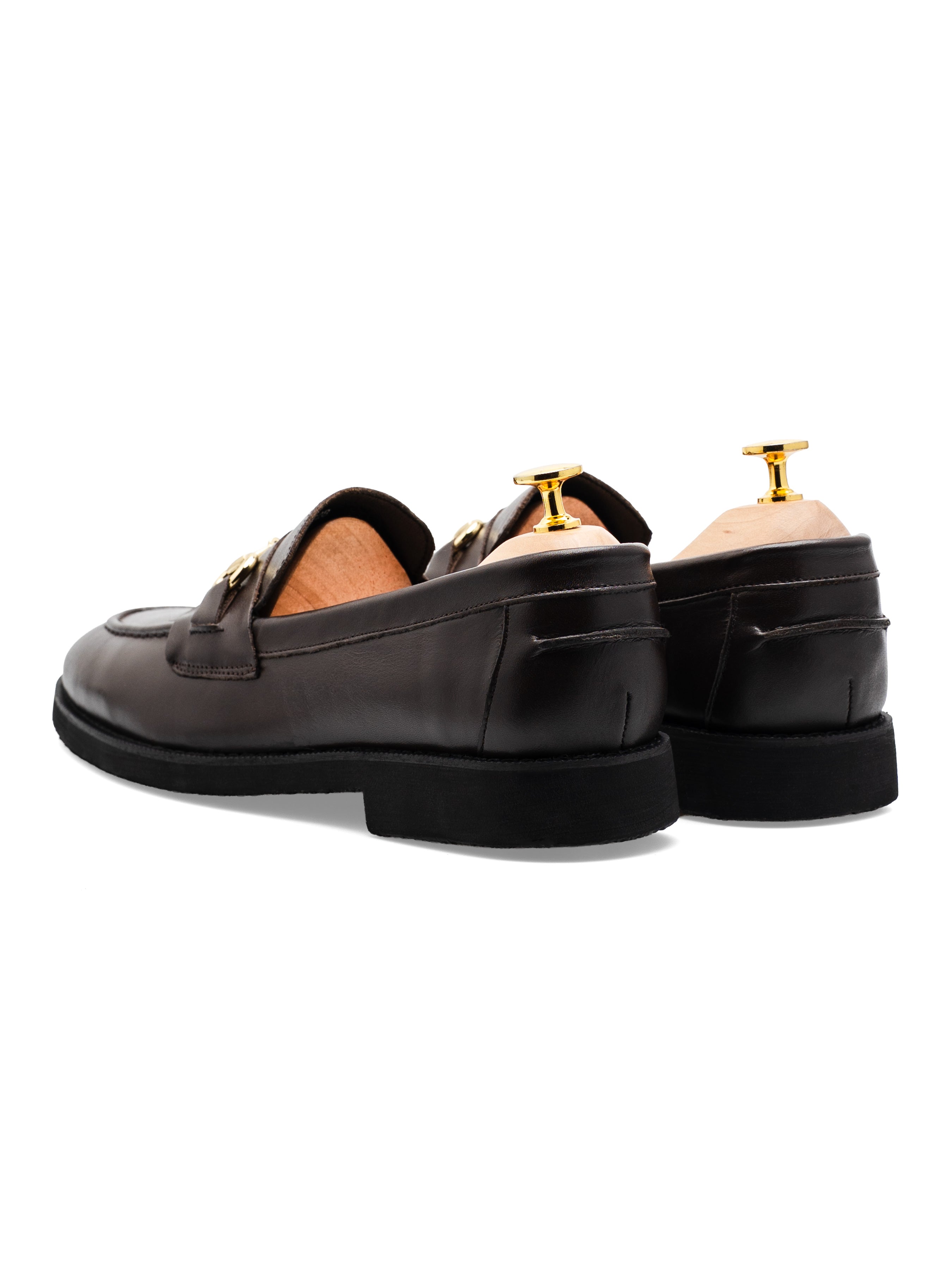 Penny Loafer Horsebit Grand Buckle - Coffee Leather (Crepe Sole)