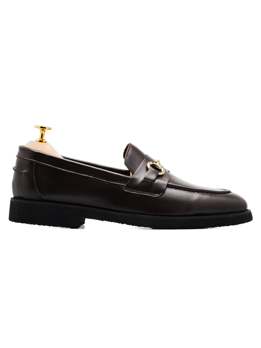 Penny Loafer Horsebit Grand Buckle - Coffee Leather (Crepe Sole)