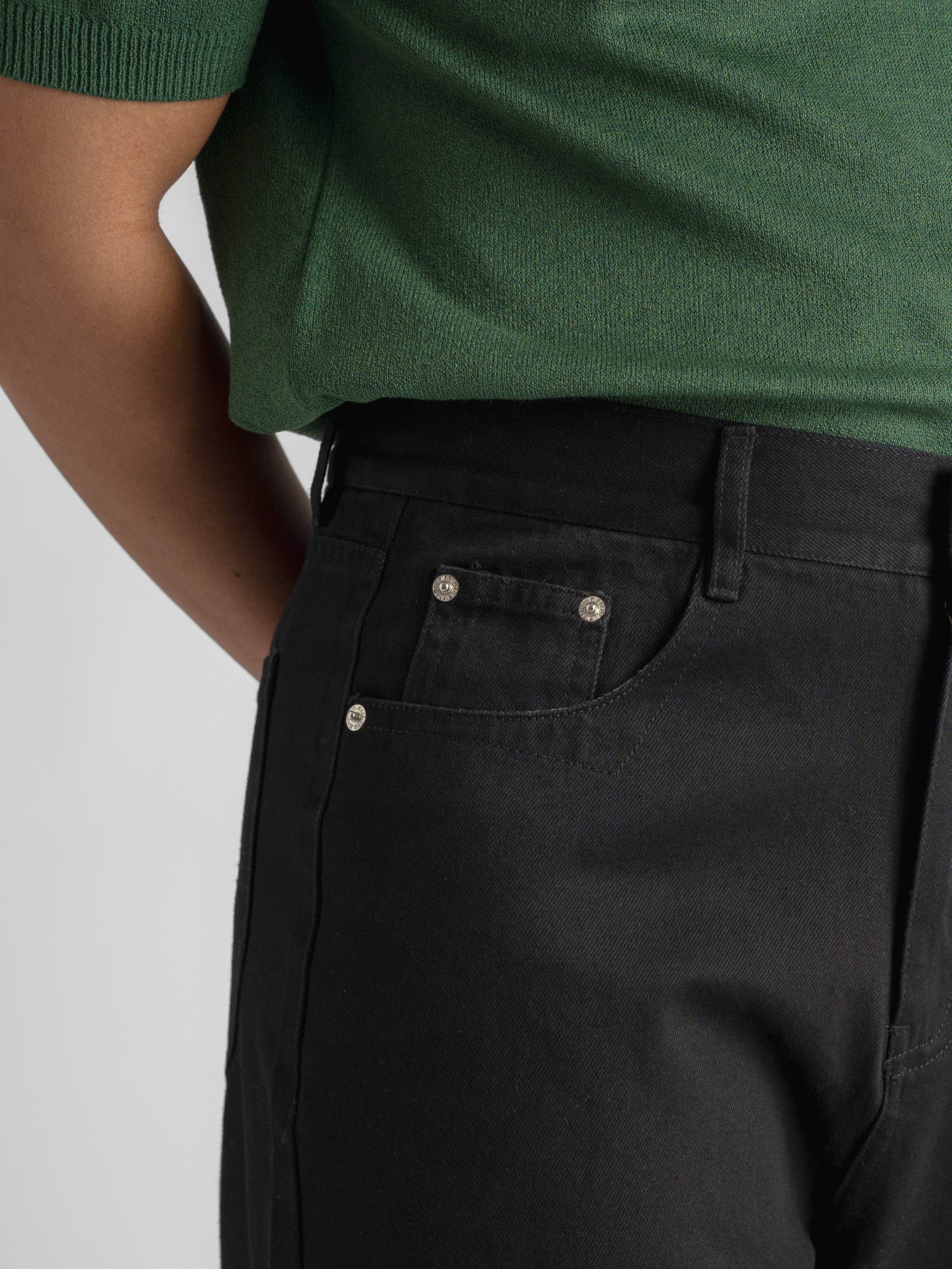 Palermo High Waisted Jeans - Black (Wide Fit)