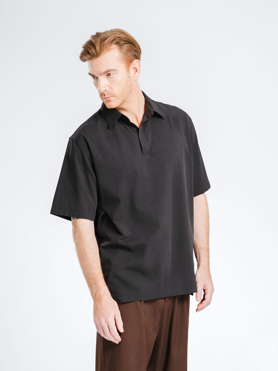 RistoShirtBlack_OpenCollar_4_3f565df6-eb4b-47d1-bd0c-2899286a44b2 - Zeve