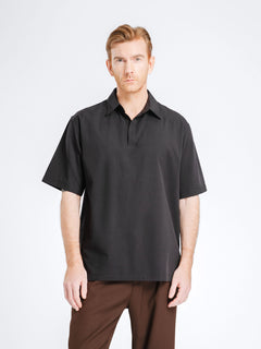 RistoShirtBlack_OpenCollar_5_86f62831-bf86-4dd7-a64a-82beea3b58bf - Zeve