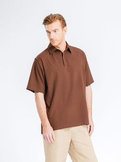 RistoShirtDarkbrown_OpenCollar_4_dfda2704-ade3-460f-8210-15f52fae9f34 - Zeve