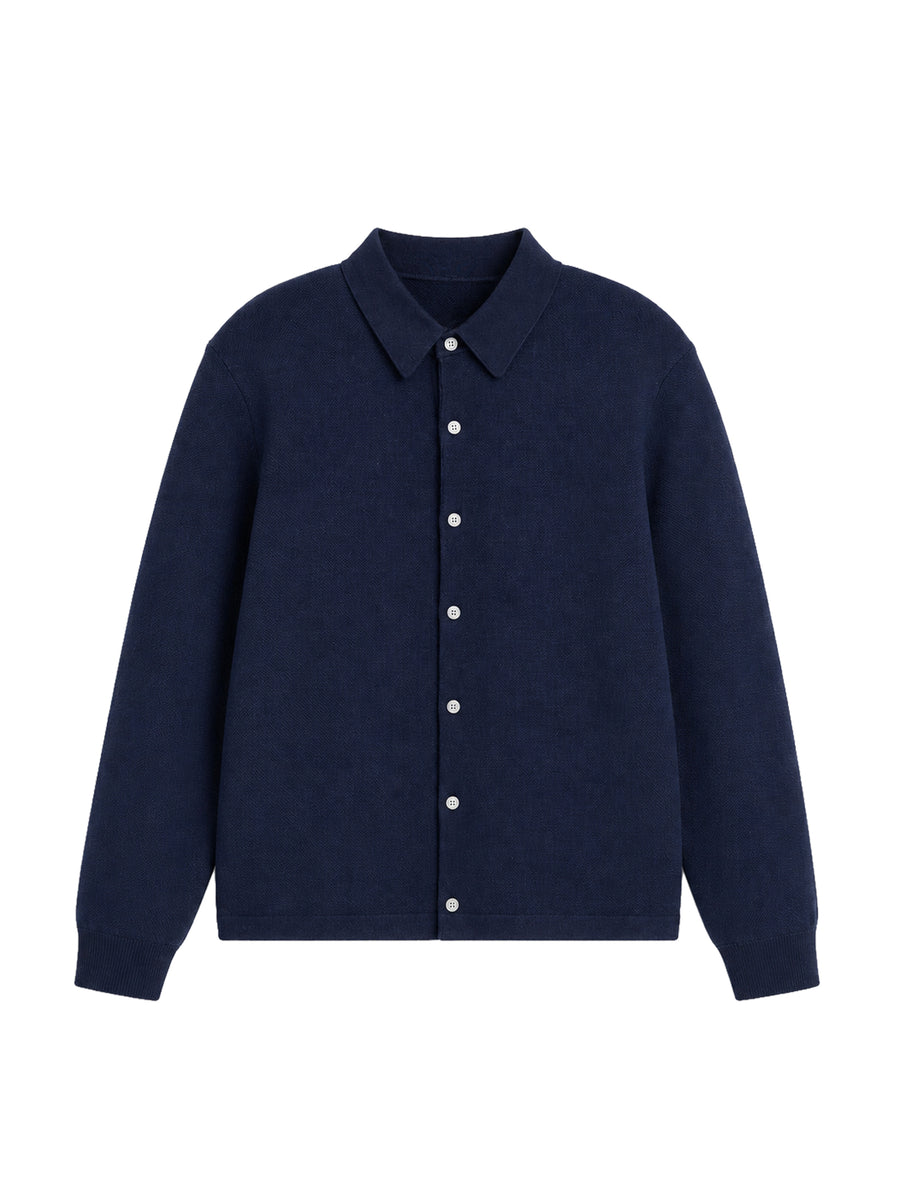 Roman Knit Shirt - Blue
