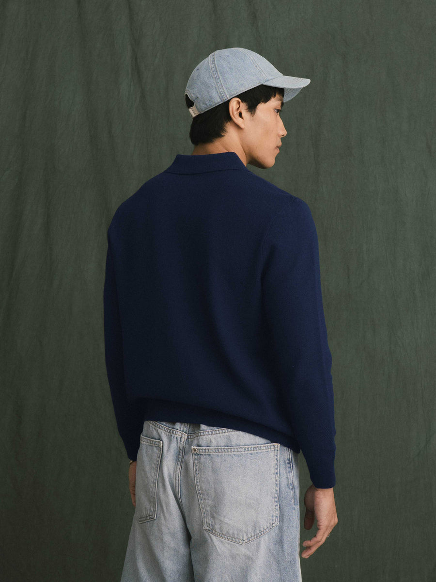 Roman Knit Shirt - Blue