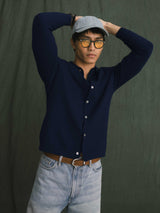 Roman Knit Shirt - Blue