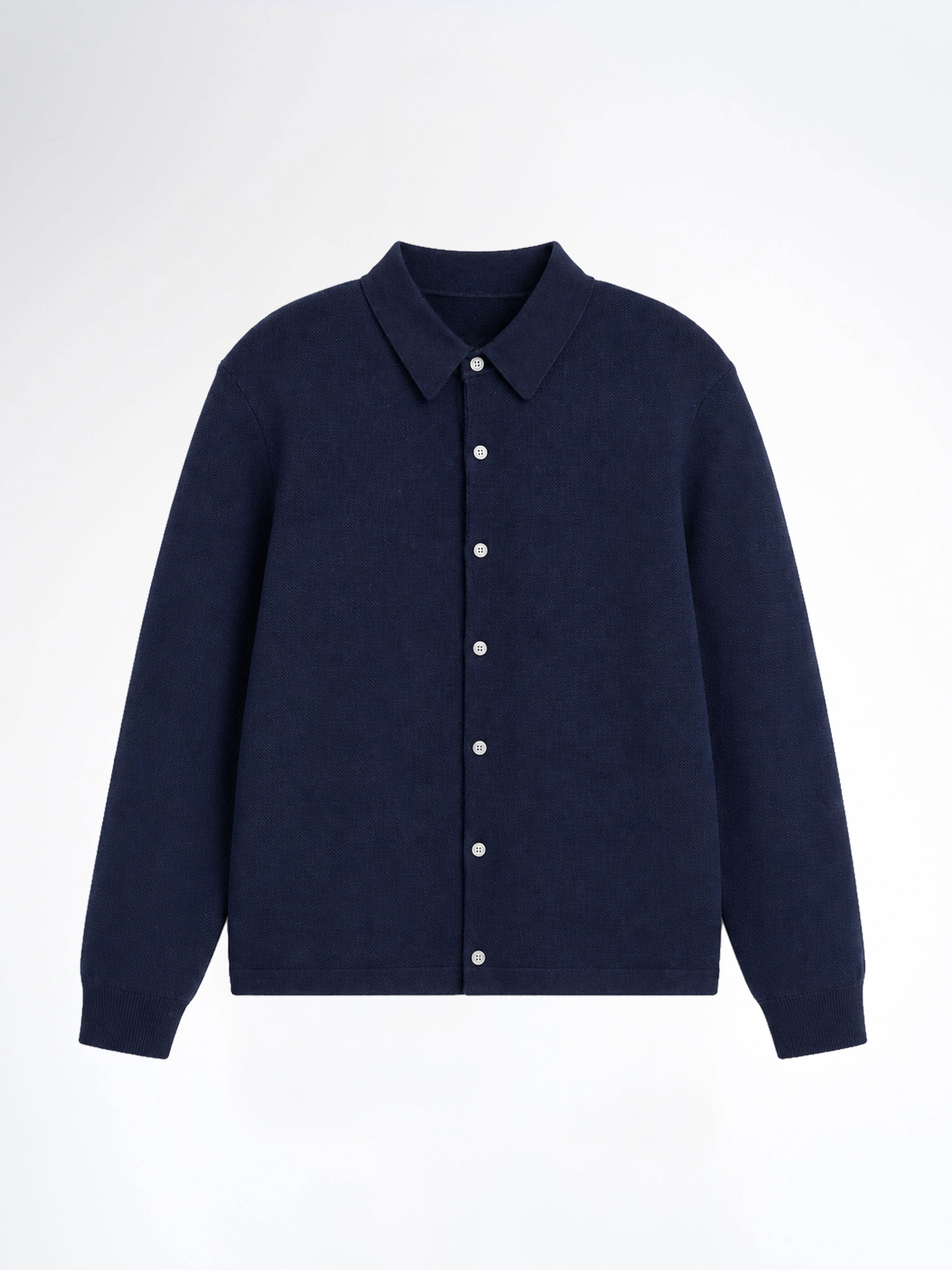 Roman Knit Shirt - Blue