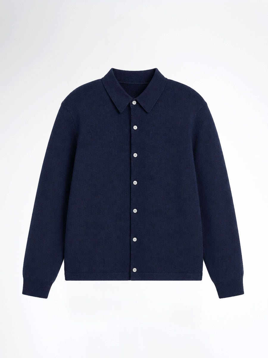 Roman Knit Shirt - Blue