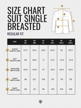 Single Breasted Suit Blazer - Mocha Brown (Regular Fit)