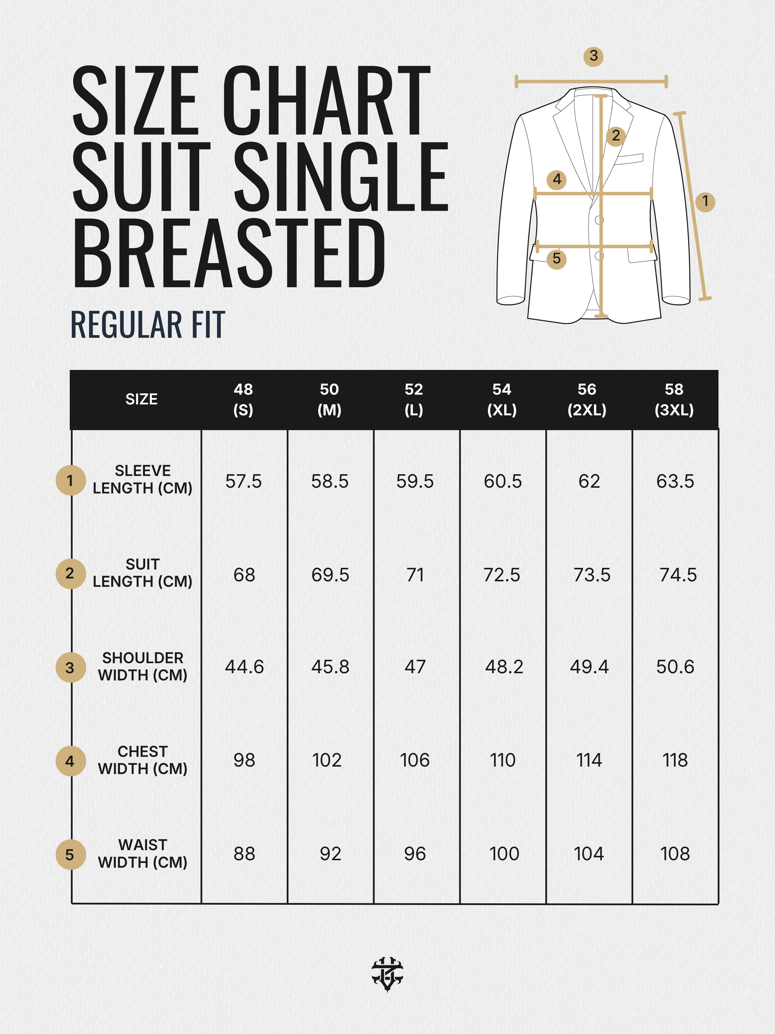Single Breasted Suit Blazer - Mocha Brown (Regular Fit)
