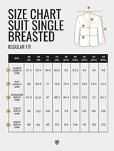 Single Breasted Suit Blazer - Midnight Black (Regular Fit)