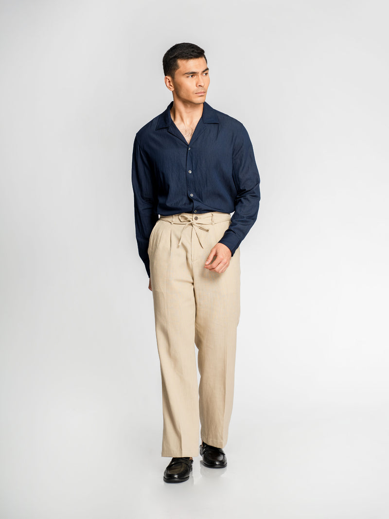 SandroShirtDeepNavy_CampCollar_FullBody1 - Zeve