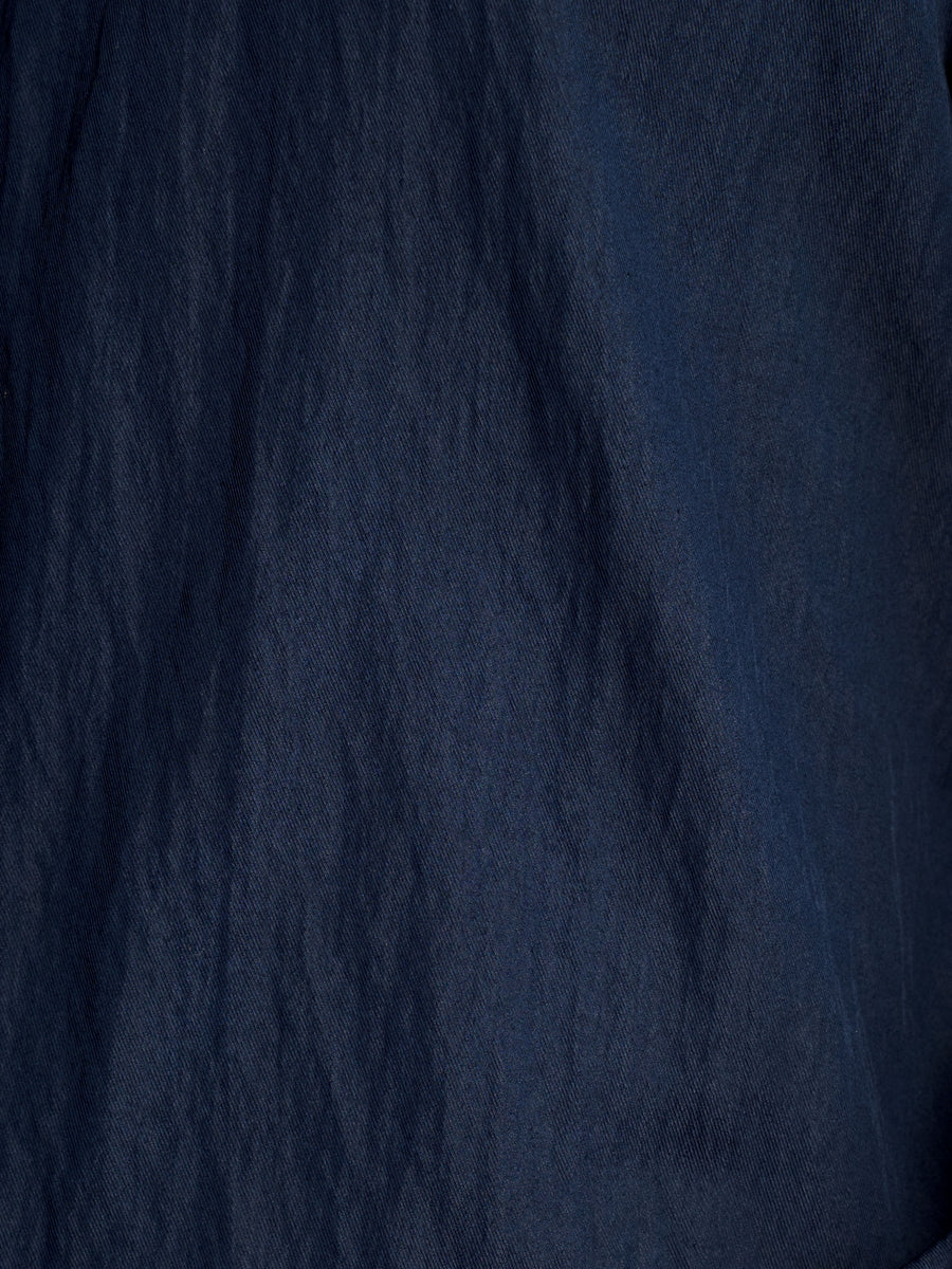 SandroShirtDeepNavy_CampCollar_Material - Zeve