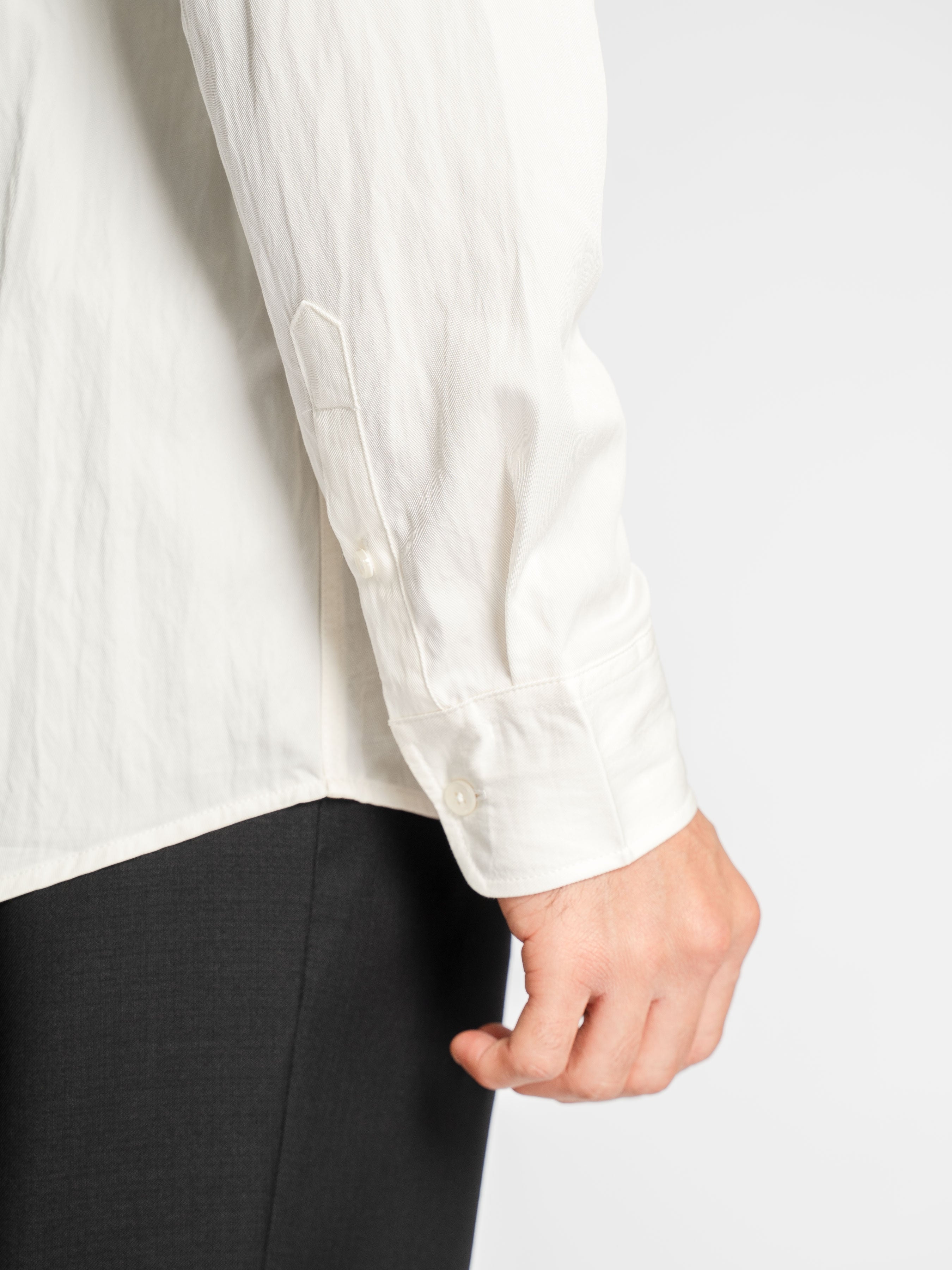 Sandro Shirt – Off White (Camp Collar)