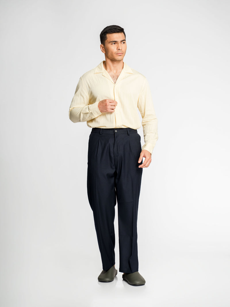 SandroShirtPastelYellow_CampCollar_Fullbody2 - Zeve