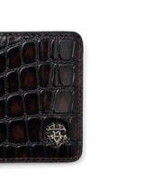 ScalatoBifoldWalletCoffeeCrocoLeatherLogo - Zeve
