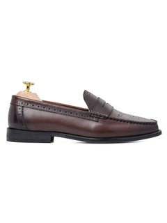 Side-Brogue-Penny-Loafer-Coffee - Zeve