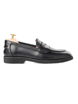Side-Solid-Black-Wayne-Penny-Loafer-_Crepe-Sole - Zeve