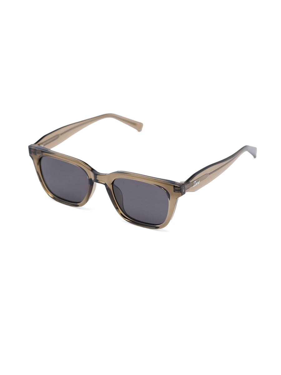 SideErosSunglassesTransparentDeepGreenGrey - Zeve