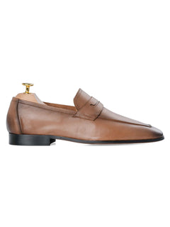 SideMartinoPennyLoaferCoffee_HandPaintedPatina_5b4f35bc-a816-45ed-8be4-f114e055b8a2 - Zeve