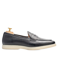 SidePietroBelgianLoaferBlackPebbleGrainLeather_SoflexSole_721977e6-b364-4d98-a317-0e485de213e7 - Zeve